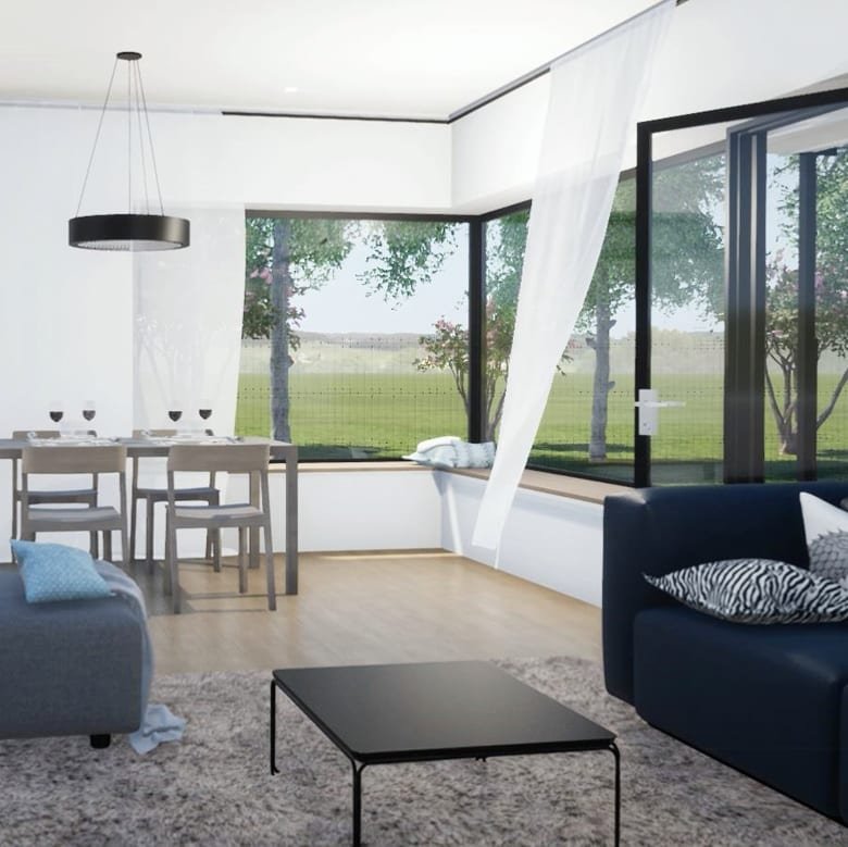 Interiér pasivního domu
